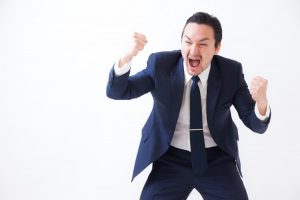 ガッツポーズ