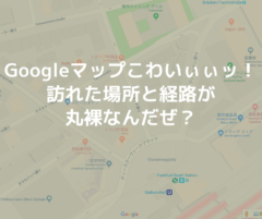 Goolgeマップタイムライン